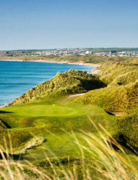 Overlooking lush cliffs and sea near River Island Hotel, perfect for family outings.