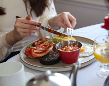 Guest enjoying a hearty breakfast at River Island Hotel, Kerry.